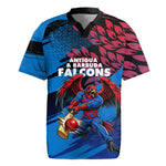 Personalized Antigua And Barbuda Cricket Rugby Jersey Falcons Mascot Sport Style