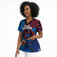 Personalized Antigua And Barbuda Cricket Scrub Top Falcons Mascot Sport Style