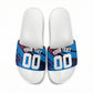 Personalized Antigua And Barbuda Cricket Slide Sandals Falcons Mascot Sport Style