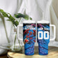 Personalized Antigua And Barbuda Cricket Tumbler With Handle Falcons Mascot Sport Style