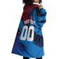 Personalized Antigua And Barbuda Cricket Wearable Blanket Hoodie Falcons Mascot Sport Style