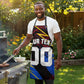 Personalized Antigua And Barbuda Cricket Apron Falcons Caribbean Lightning Abstract Graphic