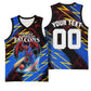 Personalized Antigua And Barbuda Cricket Basketball Jersey Falcons Caribbean Lightning Abstract Graphic