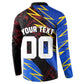 Personalized Antigua And Barbuda Cricket Button Sweatshirt Falcons Caribbean Lightning Abstract Graphic