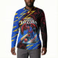 Personalized Antigua And Barbuda Cricket Button Sweatshirt Falcons Caribbean Lightning Abstract Graphic