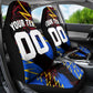 Personalized Antigua And Barbuda Cricket Car Seat Cover Falcons Caribbean Lightning Abstract Graphic