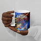 Personalized Antigua And Barbuda Cricket Ceramic Mug Falcons Caribbean Lightning Abstract Graphic