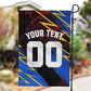 Personalized Antigua And Barbuda Cricket Garden Flag Falcons Caribbean Lightning Abstract Graphic