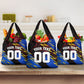 Personalized Antigua And Barbuda Cricket Grocery Bag Falcons Caribbean Lightning Abstract Graphic