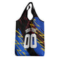 Personalized Antigua And Barbuda Cricket Grocery Bag Falcons Caribbean Lightning Abstract Graphic