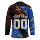 Personalized Antigua And Barbuda Cricket Hockey Jersey Falcons Caribbean Lightning Abstract Graphic