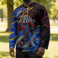 Personalized Antigua And Barbuda Cricket Hockey Jersey Falcons Caribbean Lightning Abstract Graphic