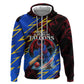 Personalized Antigua And Barbuda Cricket Hoodie Falcons Caribbean Lightning Abstract Graphic