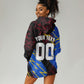 Personalized Antigua And Barbuda Cricket Hoodie Dress Falcons Caribbean Lightning Abstract Graphic