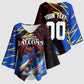 Personalized Antigua And Barbuda Cricket Kimono Sleeve Blouse Falcons Caribbean Lightning Abstract Graphic