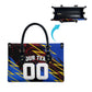 Personalized Antigua And Barbuda Cricket Leather Bag Falcons Caribbean Lightning Abstract Graphic