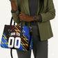 Personalized Antigua And Barbuda Cricket Leather Bag Falcons Caribbean Lightning Abstract Graphic