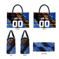 Personalized Antigua And Barbuda Cricket Leather Bag Falcons Caribbean Lightning Abstract Graphic