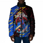 Personalized Antigua And Barbuda Cricket Padded Jacket Falcons Caribbean Lightning Abstract Graphic