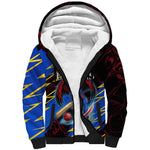 Personalized Antigua And Barbuda Cricket Sherpa Hoodie Falcons Caribbean Lightning Abstract Graphic