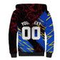 Personalized Antigua And Barbuda Cricket Sherpa Hoodie Falcons Caribbean Lightning Abstract Graphic