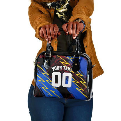 Personalized Antigua And Barbuda Cricket Shoulder Handbag Falcons Caribbean Lightning Abstract Graphic