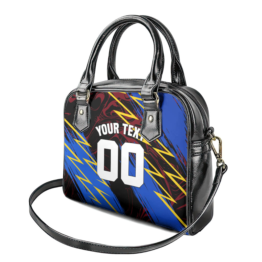 Personalized Antigua And Barbuda Cricket Shoulder Handbag Falcons Caribbean Lightning Abstract Graphic