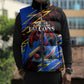 Personalized Antigua And Barbuda Cricket Sleeveless Puffer Jacket Falcons Caribbean Lightning Abstract Graphic