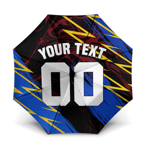 Personalized Antigua And Barbuda Cricket Umbrella Falcons Caribbean Lightning Abstract Graphic