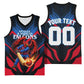 Personalized Antigua And Barbuda Cricket Falcons Basketball Jersey Abstract Hexagon Pattern Sport
