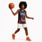 Personalized Antigua And Barbuda Cricket Falcons Basketball Jersey Abstract Hexagon Pattern Sport