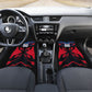 Personalized Antigua And Barbuda Cricket Falcons Car Mats Abstract Hexagon Pattern Sport