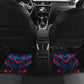Personalized Antigua And Barbuda Cricket Falcons Car Mats Abstract Hexagon Pattern Sport