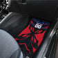 Personalized Antigua And Barbuda Cricket Falcons Car Mats Abstract Hexagon Pattern Sport