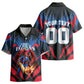 Personalized Antigua And Barbuda Cricket Falcons Kid Hawaiian Shirt Abstract Hexagon Pattern Sport