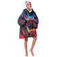 Personalized Antigua And Barbuda Cricket Falcons Kid Wearable Blanket Hoodie Abstract Hexagon Pattern Sport