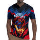 Personalized Antigua And Barbuda Cricket Falcons Rugby Jersey Abstract Hexagon Pattern Sport