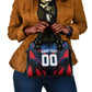 Personalized Antigua And Barbuda Cricket Falcons Shoulder Handbag Abstract Hexagon Pattern Sport
