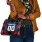 Personalized Antigua And Barbuda Cricket Falcons Shoulder Handbag Abstract Hexagon Pattern Sport