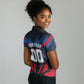 Personalized Antigua And Barbuda Cricket Falcons Women Polo Shirt Abstract Hexagon Pattern Sport