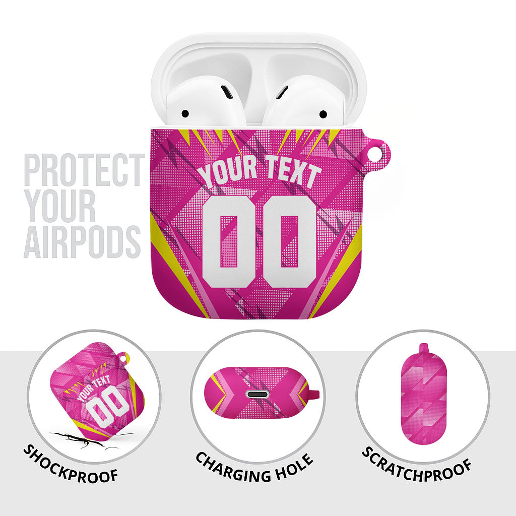 Personalized Barbados Tridents AirPods Case Cricket Mascot Dynamic Anime Art
