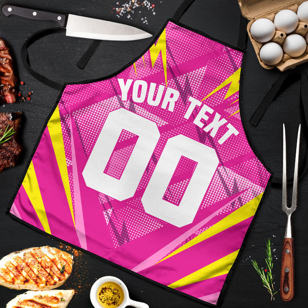 Personalized Barbados Tridents Apron Cricket Mascot Dynamic Anime Art