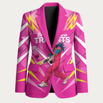 Personalized Barbados Tridents Blazer Cricket Mascot Dynamic Anime Art