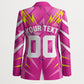 Personalized Barbados Tridents Blazer Cricket Mascot Dynamic Anime Art