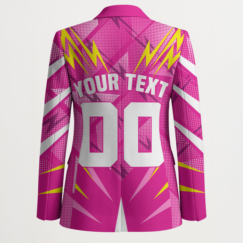 Personalized Barbados Tridents Blazer Cricket Mascot Dynamic Anime Art