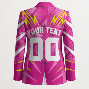 Personalized Barbados Tridents Blazer Cricket Mascot Dynamic Anime Art