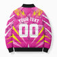 Personalized Barbados Tridents Bomber Puffer Jacket Cricket Mascot Dynamic Anime Art