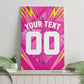 Personalized Barbados Tridents Canvas Wall Art Cricket Mascot Dynamic Anime Art