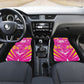 Personalized Barbados Tridents Car Mats Cricket Mascot Dynamic Anime Art