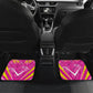Personalized Barbados Tridents Car Mats Cricket Mascot Dynamic Anime Art